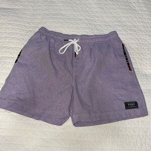 Wowie Shorts Mens medium Shorts 4.5" Inseam Aztec Trim Pockets  Cotton Short